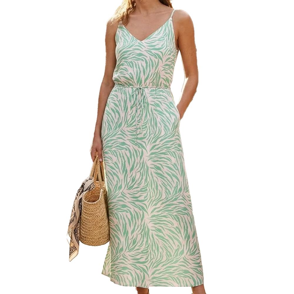 Women's green/beige dress Vero Moda Easy Joy affordable