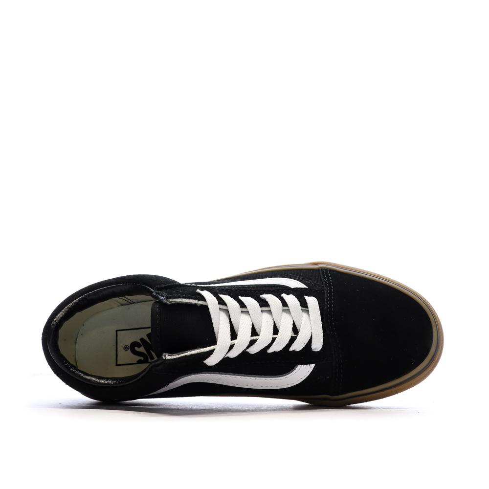 Baskets Noir/Marron Garçon Vans Old Skool vue 4