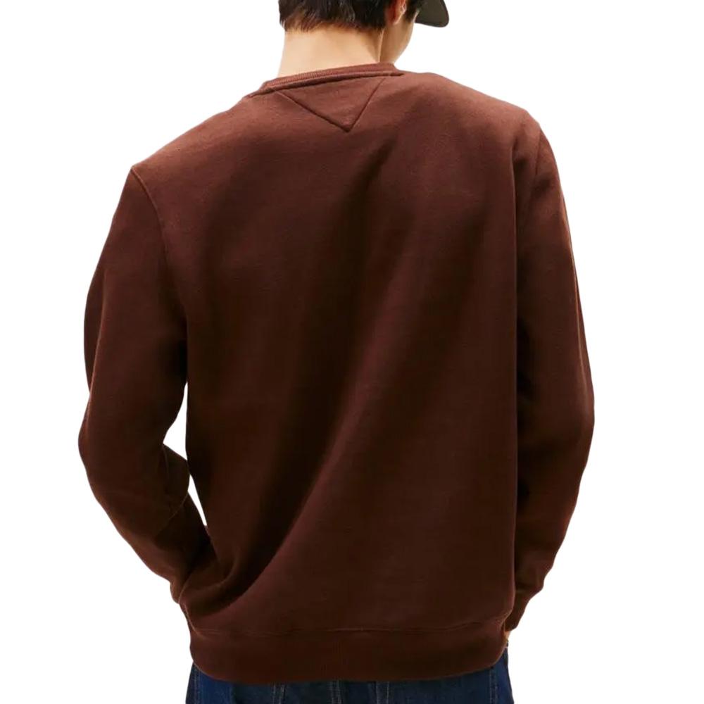 Sweat Marron Homme Tommy Hilfiger Reg Flag Crew vue 2