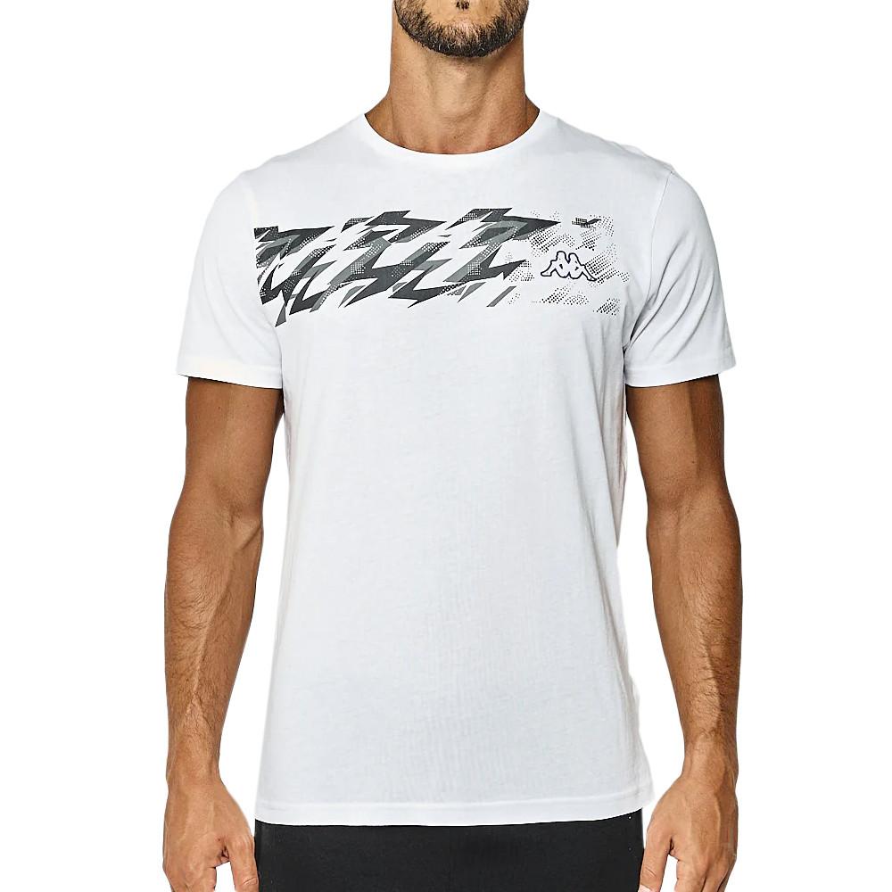 T-shirt Blanc Homme Kappa Carmy Graphik pas cher