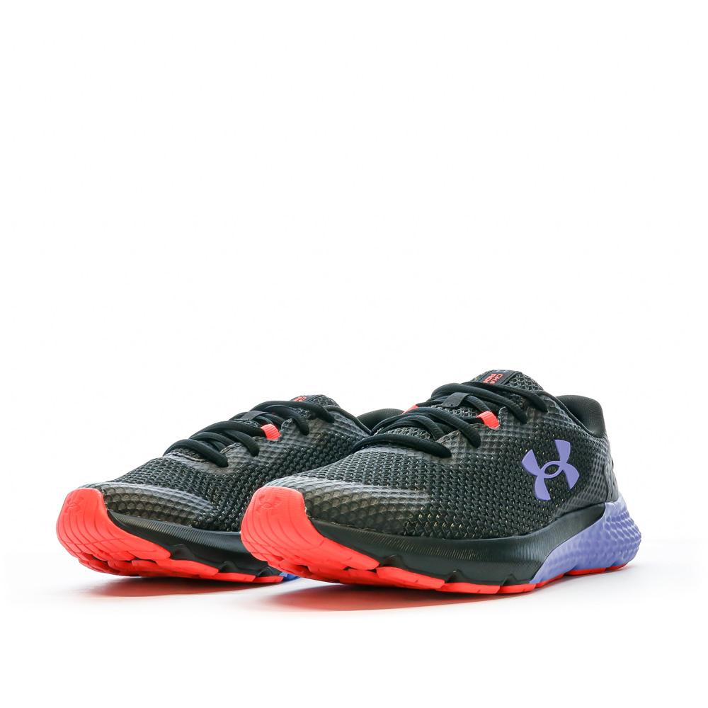 Chaussures de Running Noir/Violet Femme Under Armour Charged Rogue 3 vue 6
