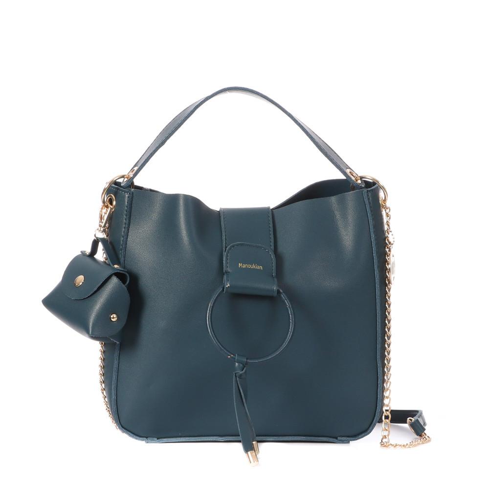 Sac à Main Bleu Femme Manoukian Theo sb pas cher