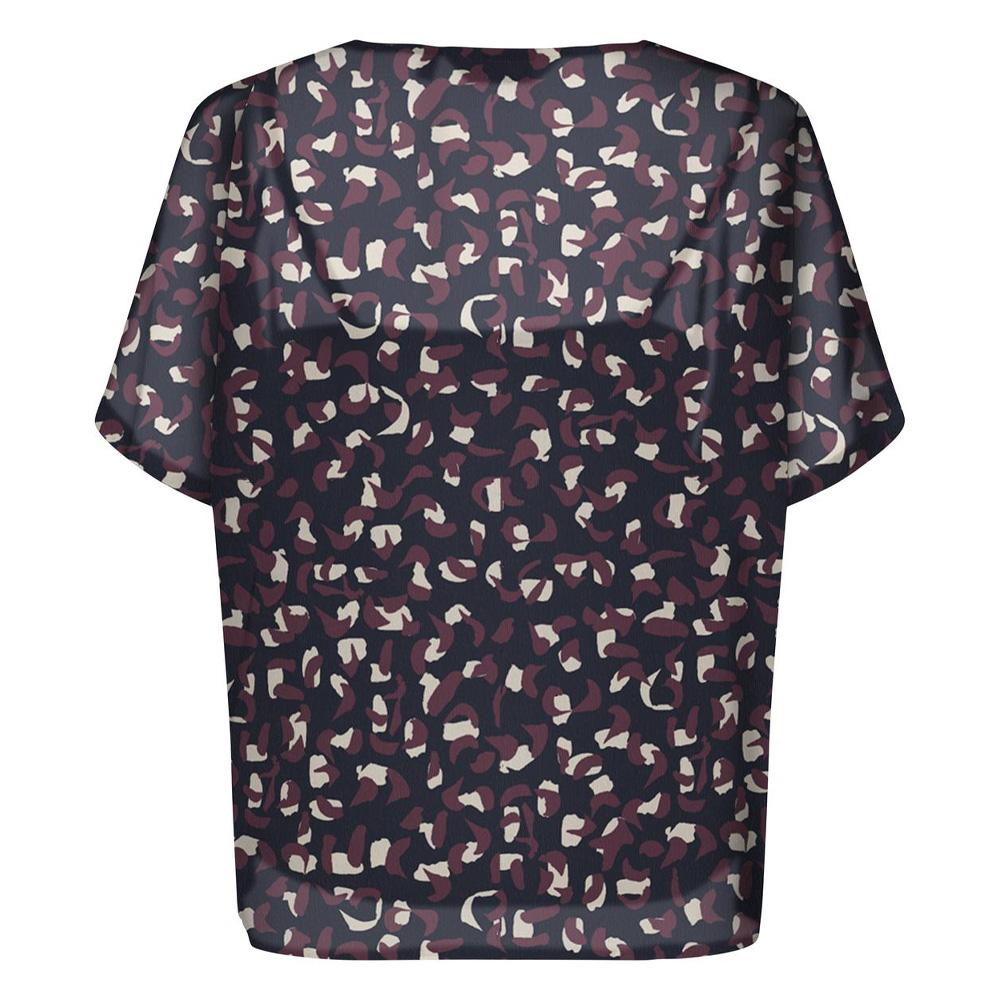 Blouse Marine/Bordeaux Femme Only Tasha vue 2