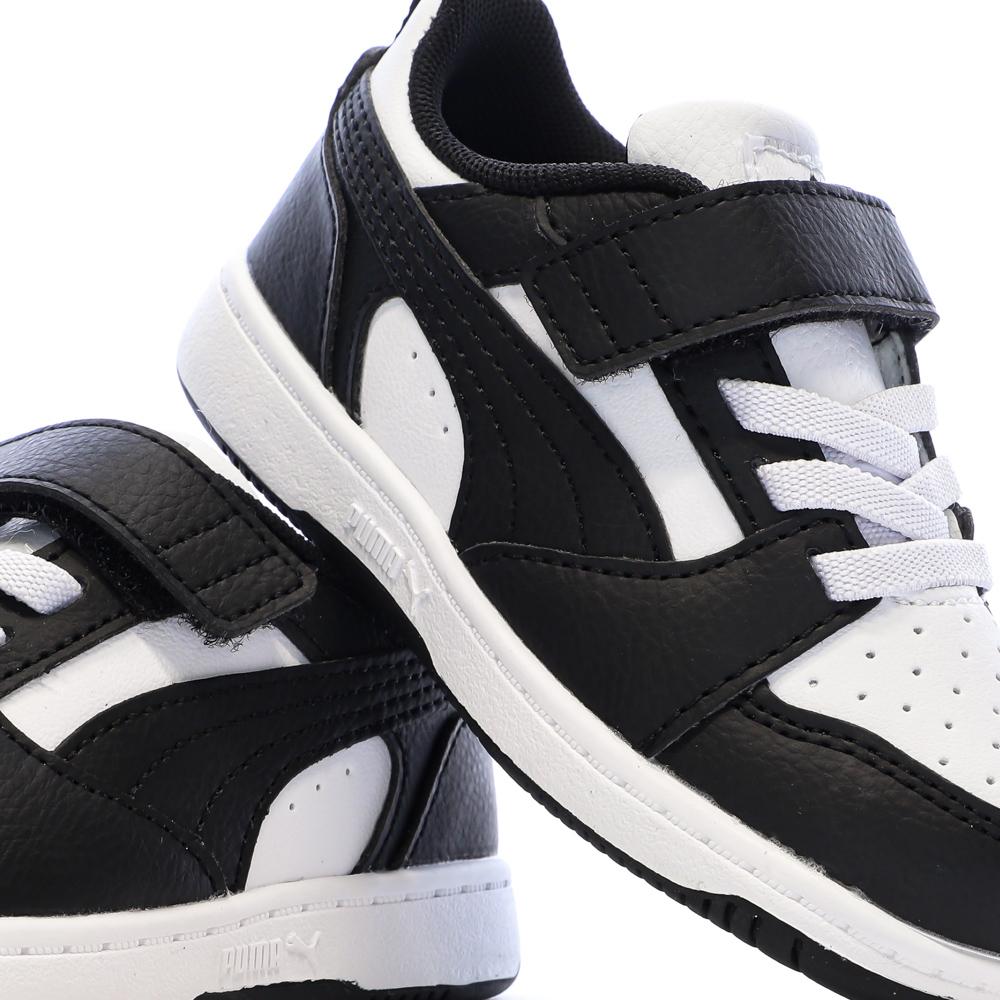 Baskets Noires/Blanches Garçon Puma Rebounds vue 7