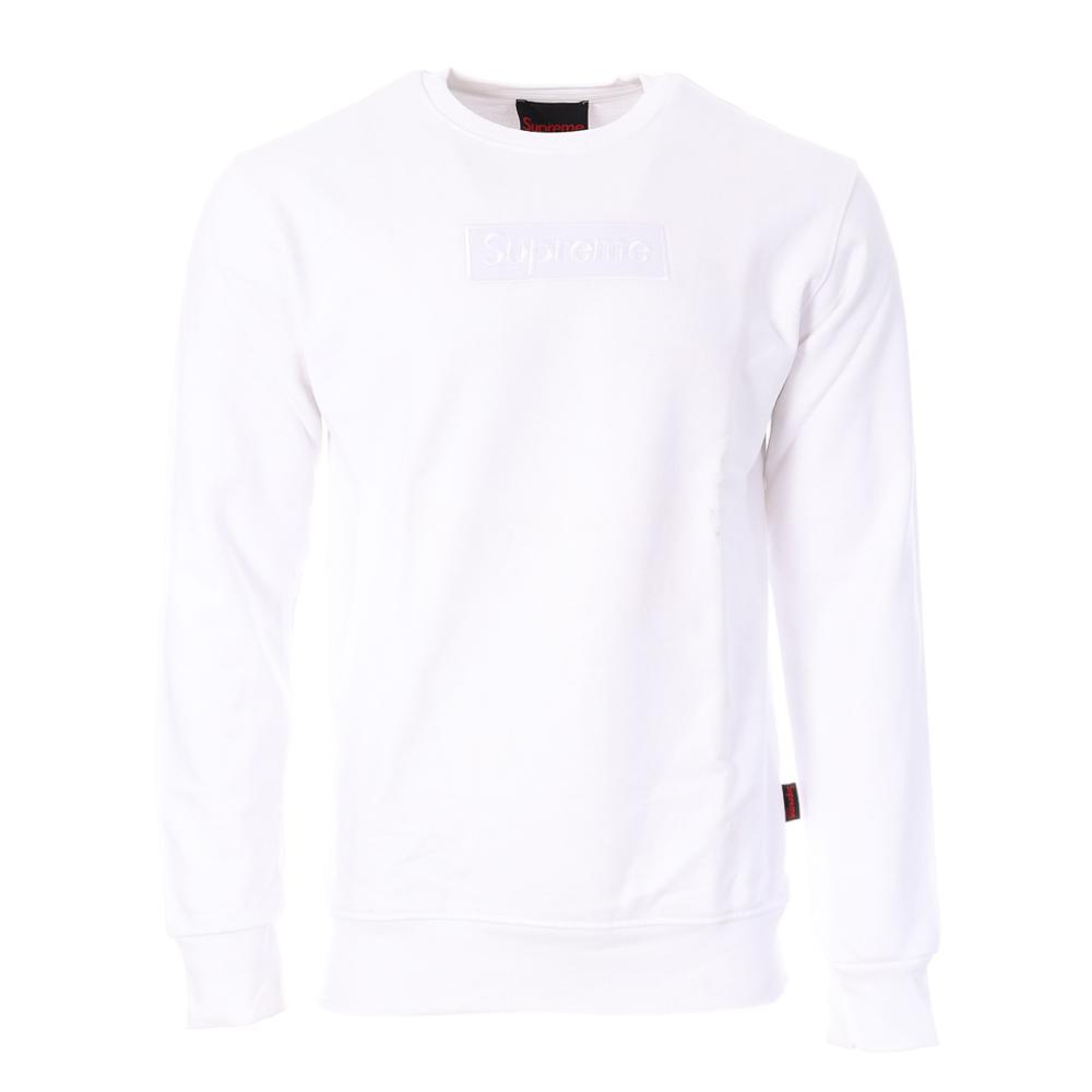 Sweat Blanc Homme Supreme Grip Mark pas cher