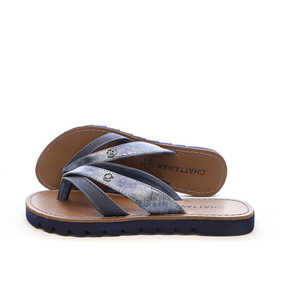 Tongs Bleu Femme Chattawak ALBA pas cher