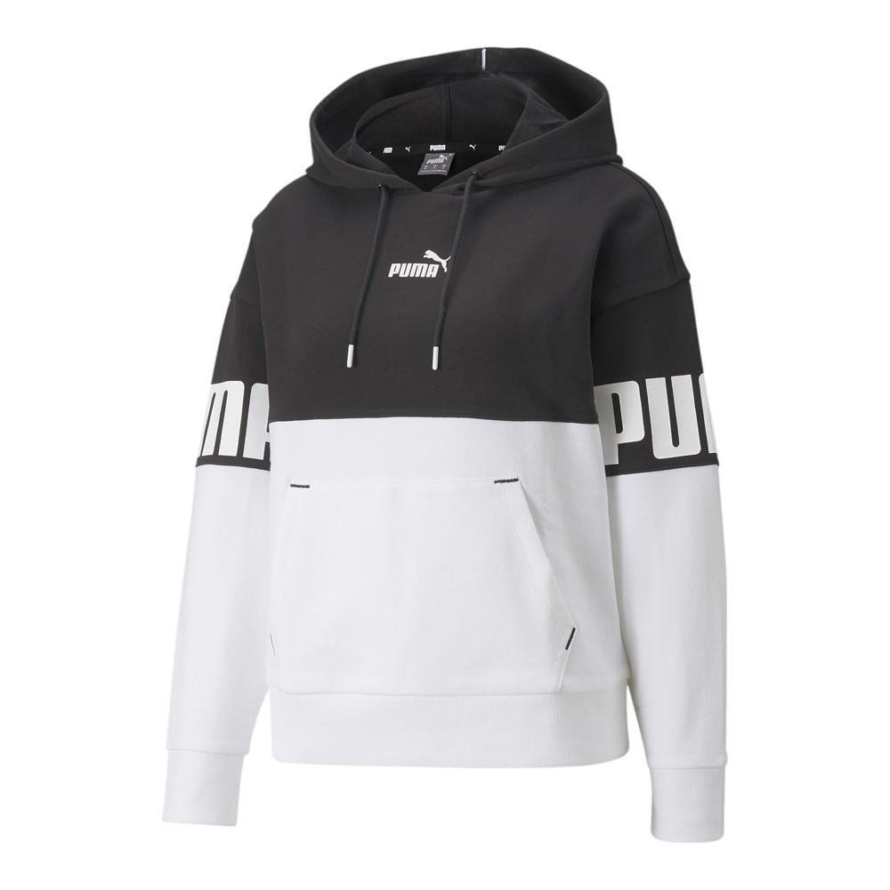 Sweat Noir/Blanc Femme Puma 7125 pas cher