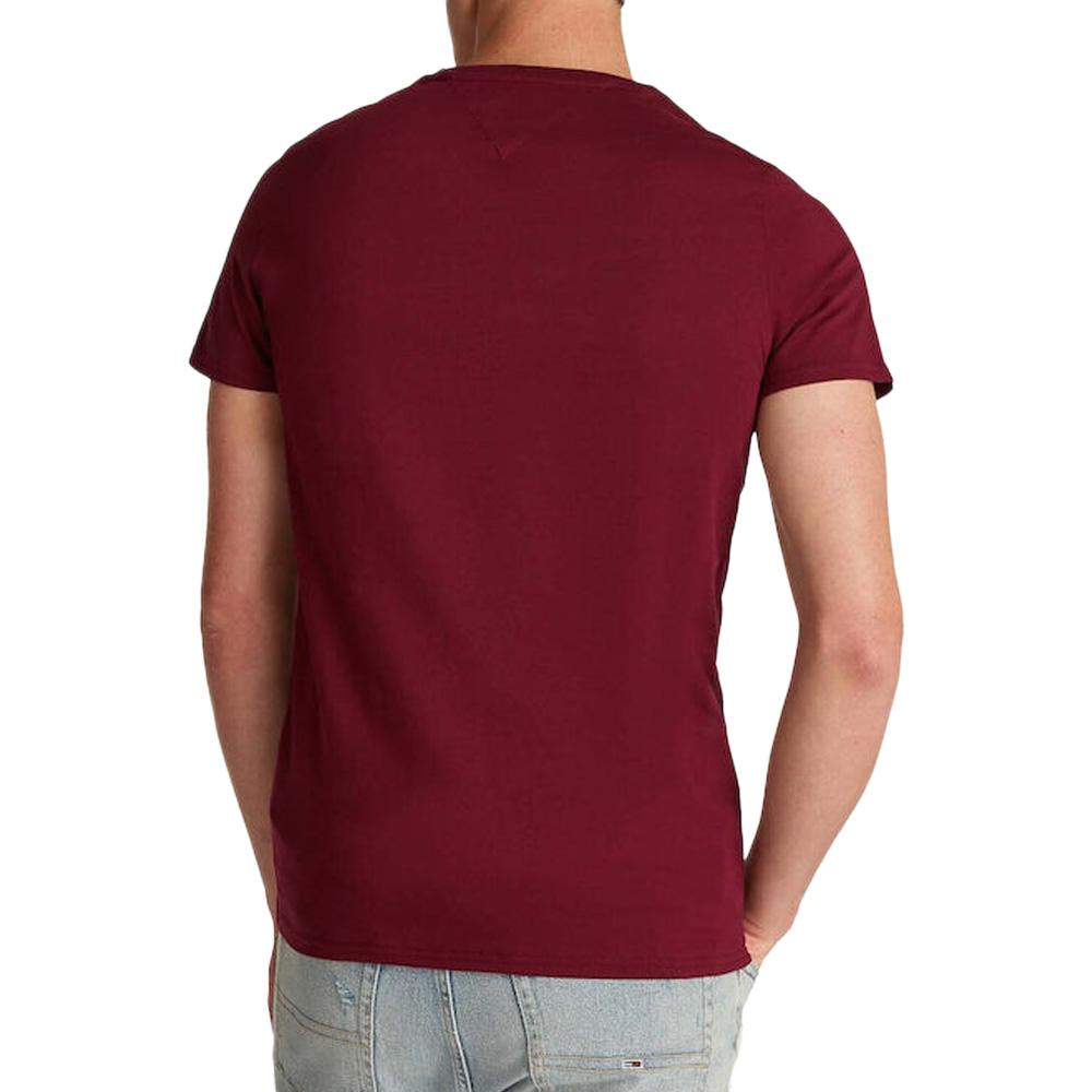 T-Shirt Bordeaux Homme Tommy Hilfiger Jerseys vue 2
