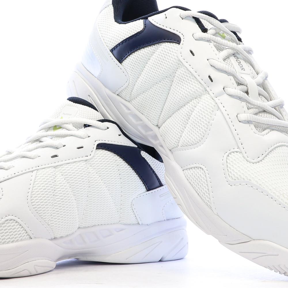 Chaussures de Sport Blanc/Marine Homme Hummel Court Control II vue 7