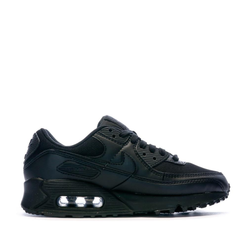 Baskets Noir Mixte Nike Air Max 90 vue 2