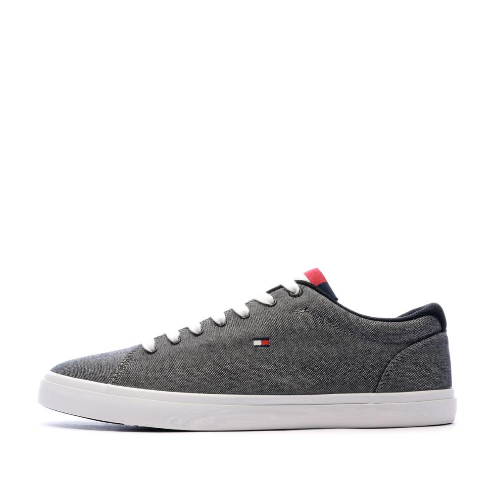 Chaussures en toile Grises Homme Tommy Hilfiger Chambray pas cher
