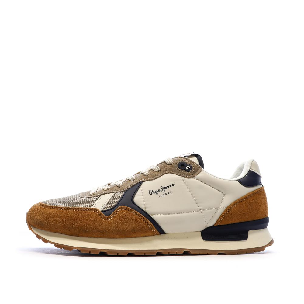 Baskets Beige/Taupe Homme Pepe jeans Brit pas cher