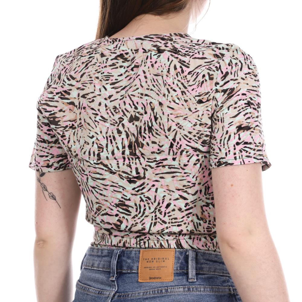 Blouse Rose/Turquoise/Beige Femme Vero Moda Easy vue 2