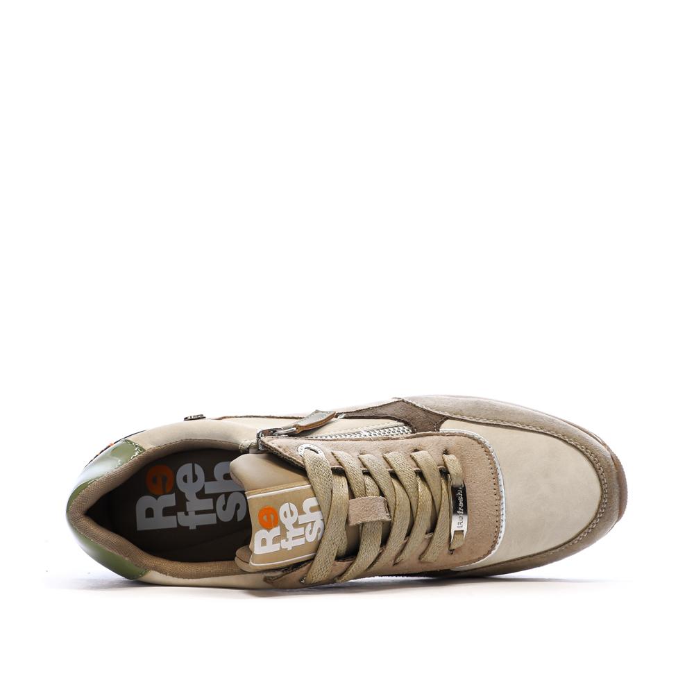 Zapatillas beige para mujer Refresh 171401 ver 5