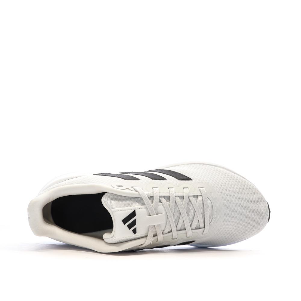 Chaussures de running Blanches/Noires Homme Adidas Runfalcon ID2292 vue 3