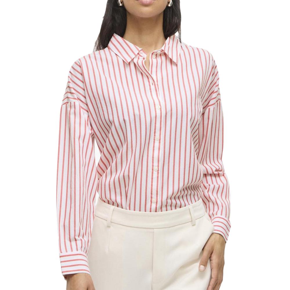 Chemise Blanc/Rouge Femme Vila Sereen pas cher