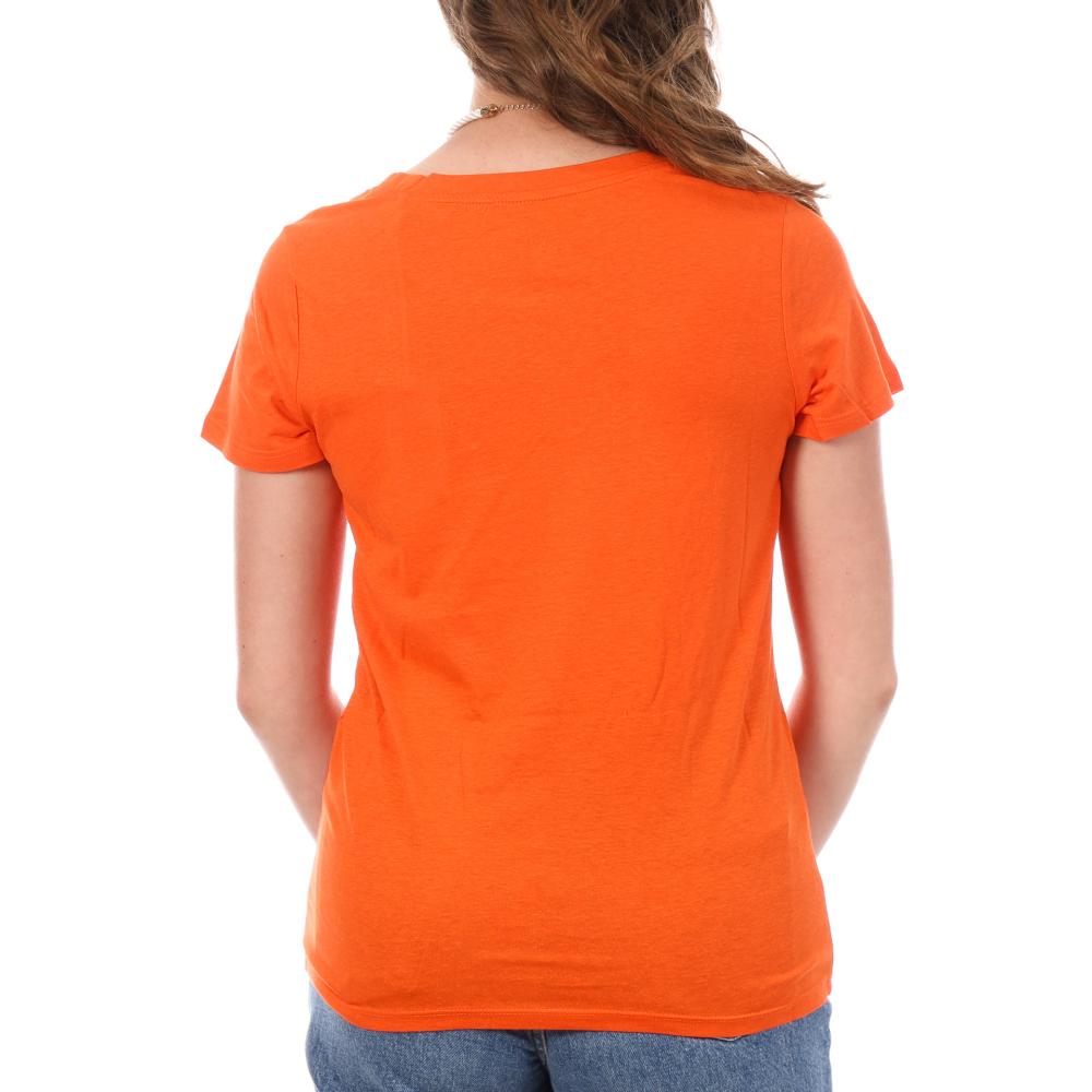 T-shirt Orange Femme Teddy Smith Ticia vue 2