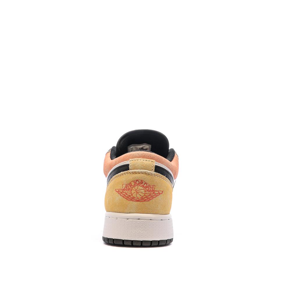 Baskets Noires/Blanc/Gris Garçon Nike Air Jordan 1 vue 3