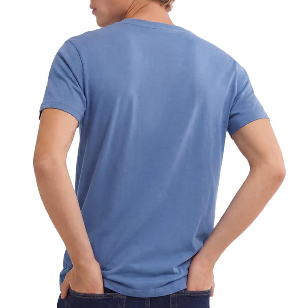 T-Shirt Bleu Clair Homme Superdry Essential vue 2