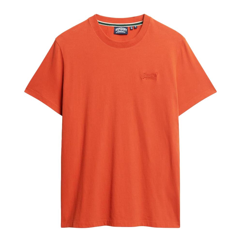 T-shirt Orange Homme Superdry Vintage Logo Emb pas cher