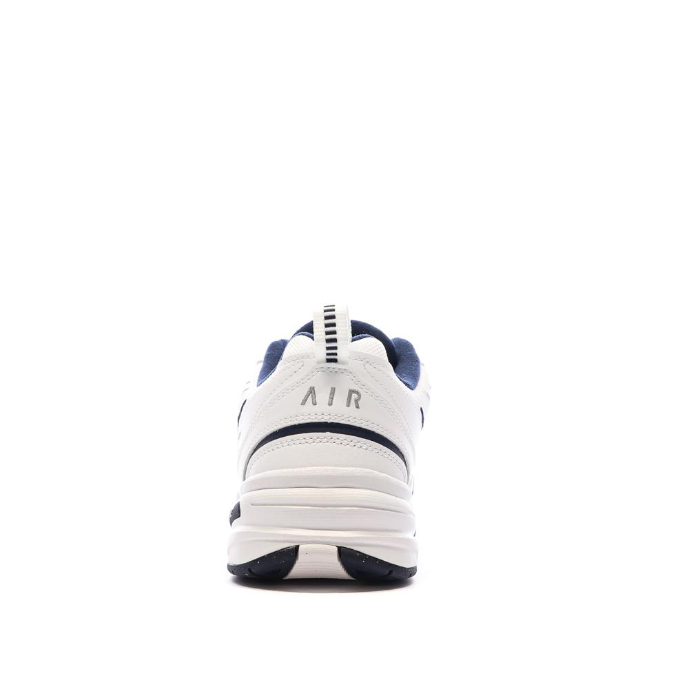 Baskets Blanches/Marine Homme Nike Air Monarch 4E vue 3