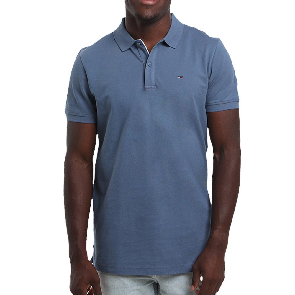 Polo Bleu Moyen Homme Tommy Hilfiger Tjm Slim pas cher