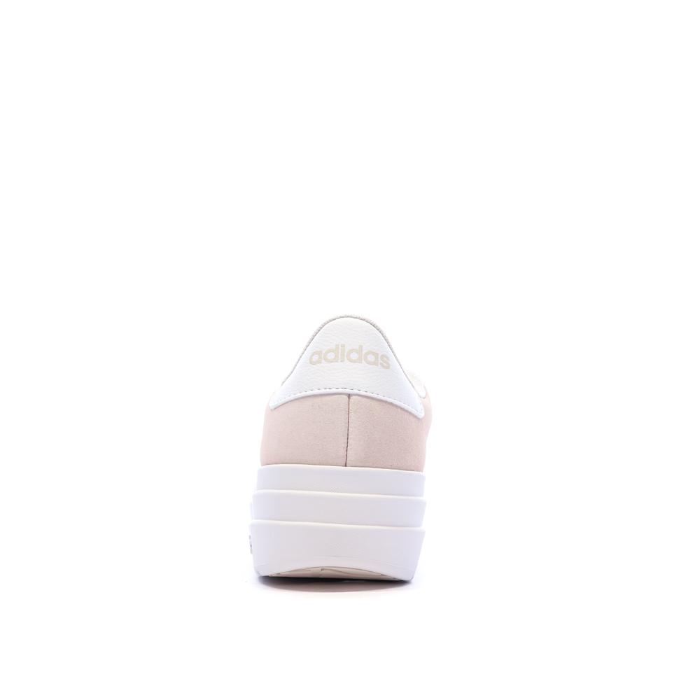 Baskets Roses Femme Adidas Vl Court Bold vue 3