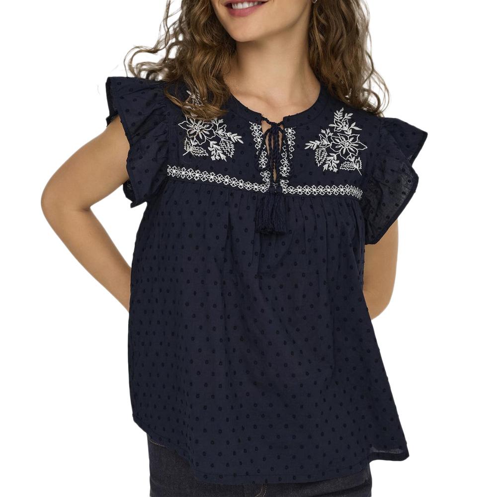 Blouse Marine Femme JDY Kaya pas cher