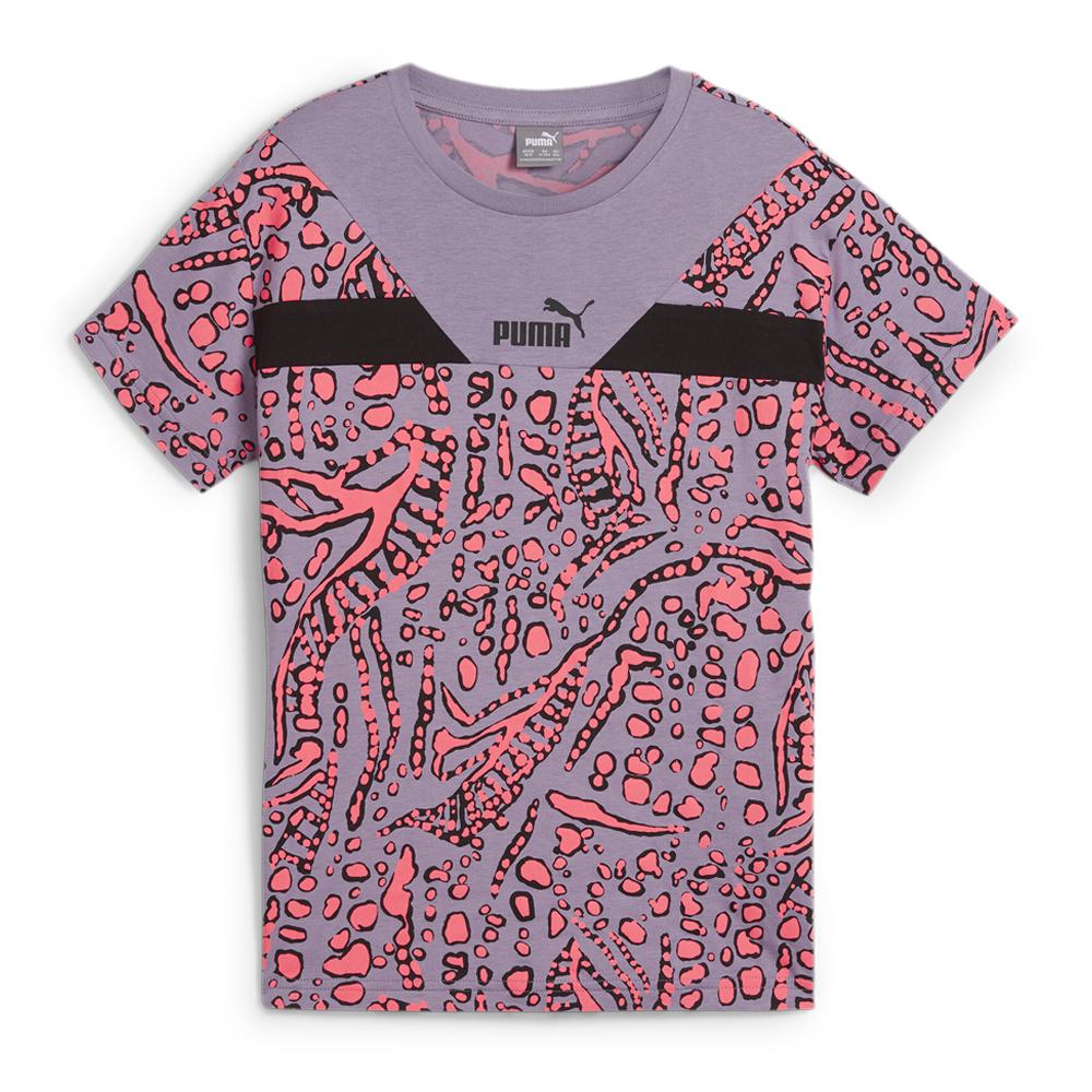T-shirt Violet/Rose Fille Puma Hypernatu pas cher