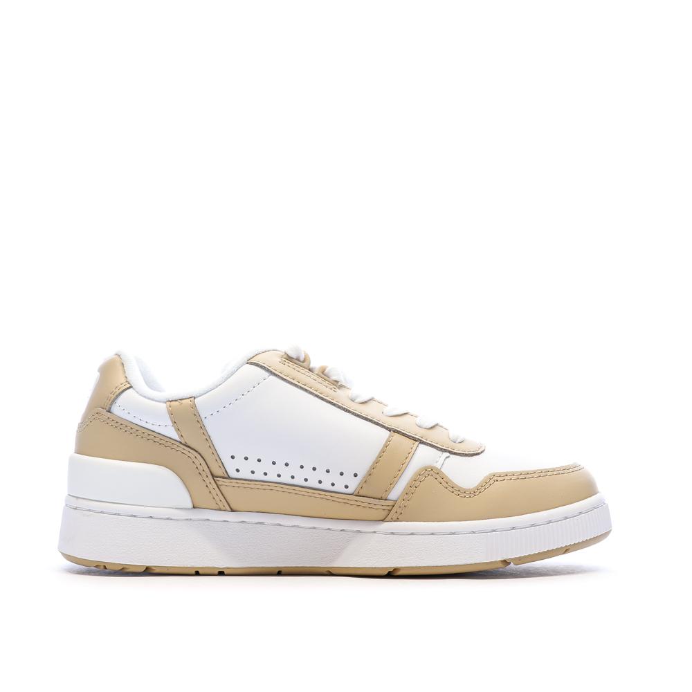 Baskets Blanche/Beige Homme Lacoste T-clip 124 vue 2