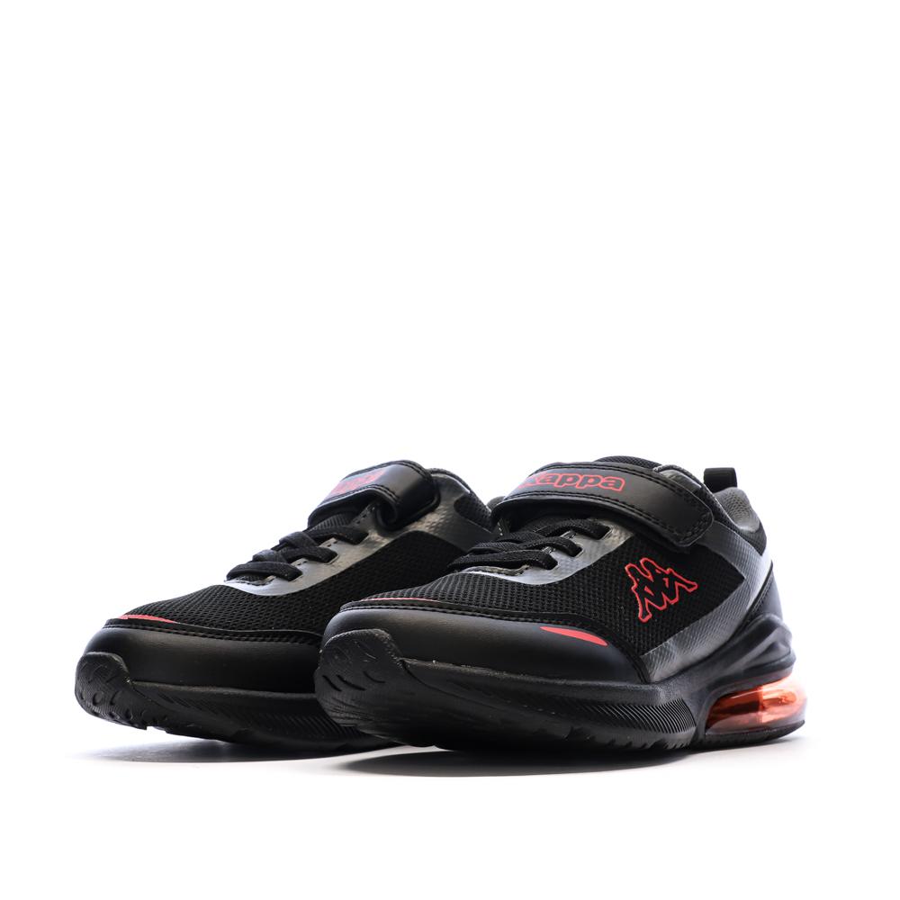 Baskets Noir/Rouge Garçon Kappa Logo Pylos123 vue 7