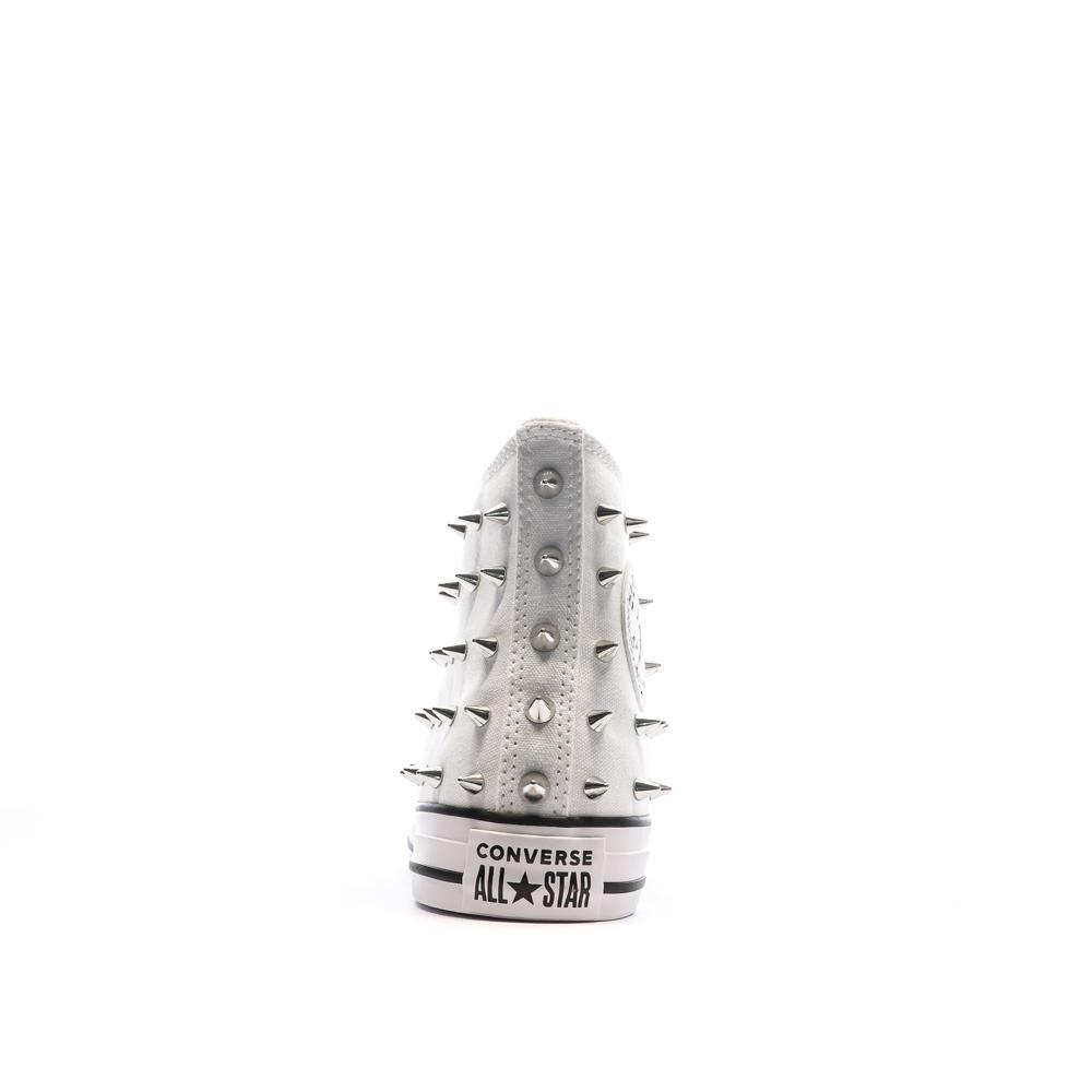 Baskets Blanches Femme Converse Chuck Taylor All Star Studded vue 3