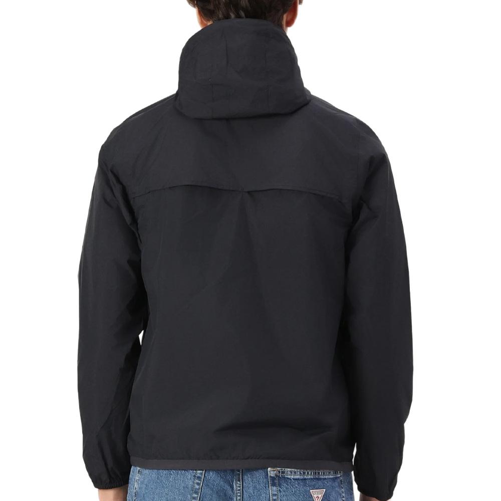 Schwarze Windjacke für Damen und Herren von K-WAY „Le vrai 4.0 Claude“ Ansicht 2