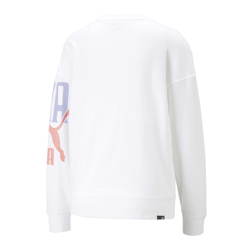 Sweat Blanc Homme Puma Classics vue 2