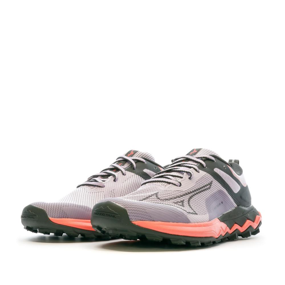 Chaussures de Trail Mauve Femme Mizuno Wave Ibuki vue 6