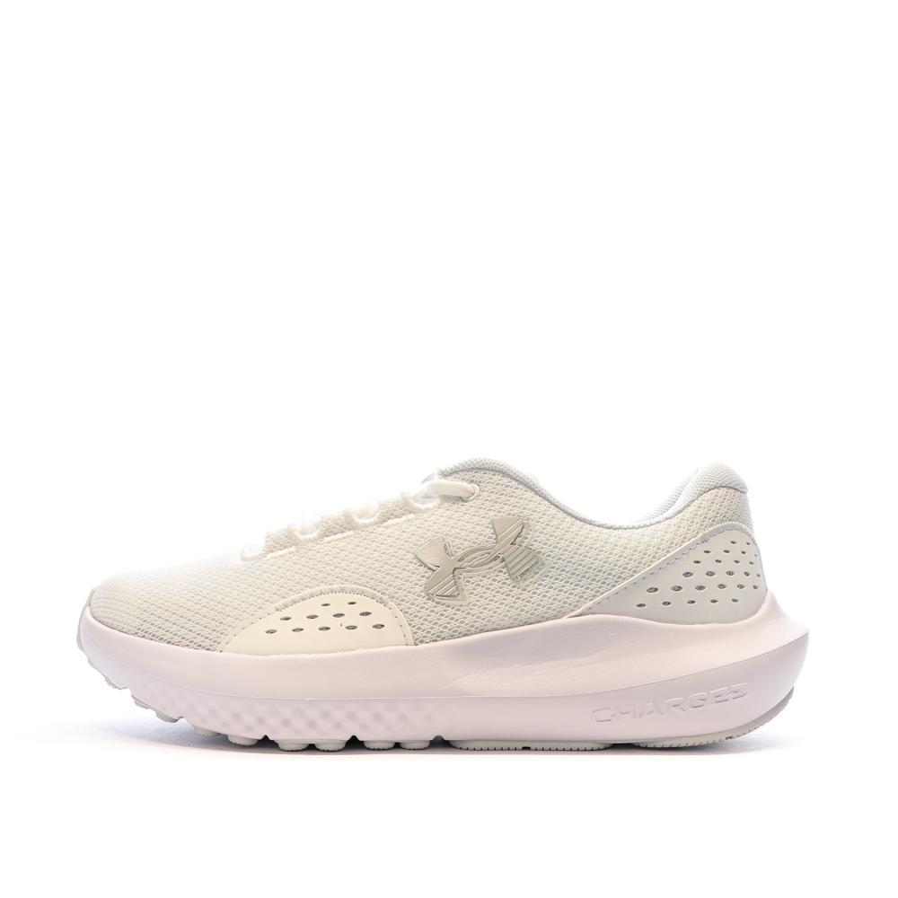 Chaussures de Running Blanc Femme Under Armour Charged Surge 4 pas cher