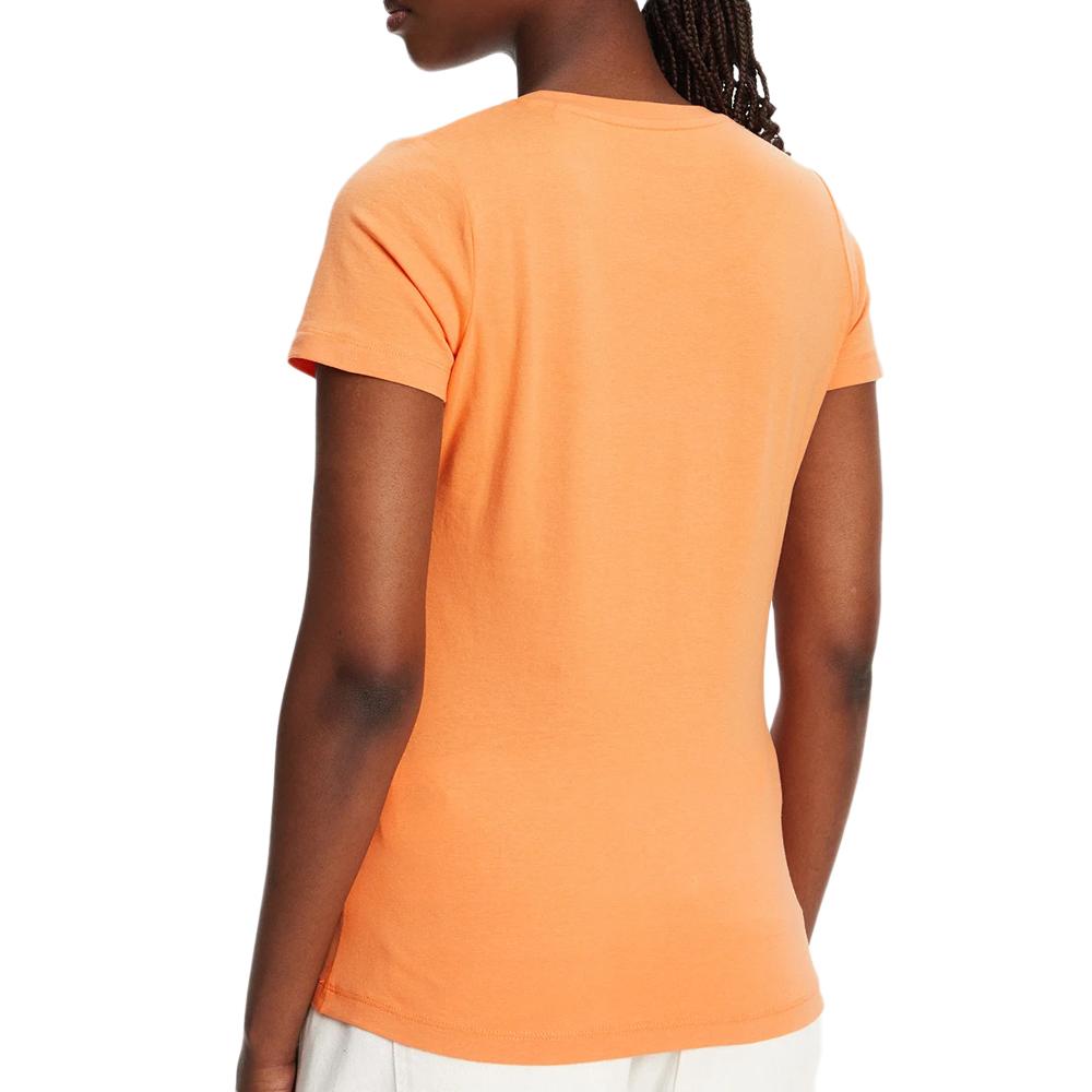 T-shirt Orange Femme Pepe jeans New Virginia vue 2