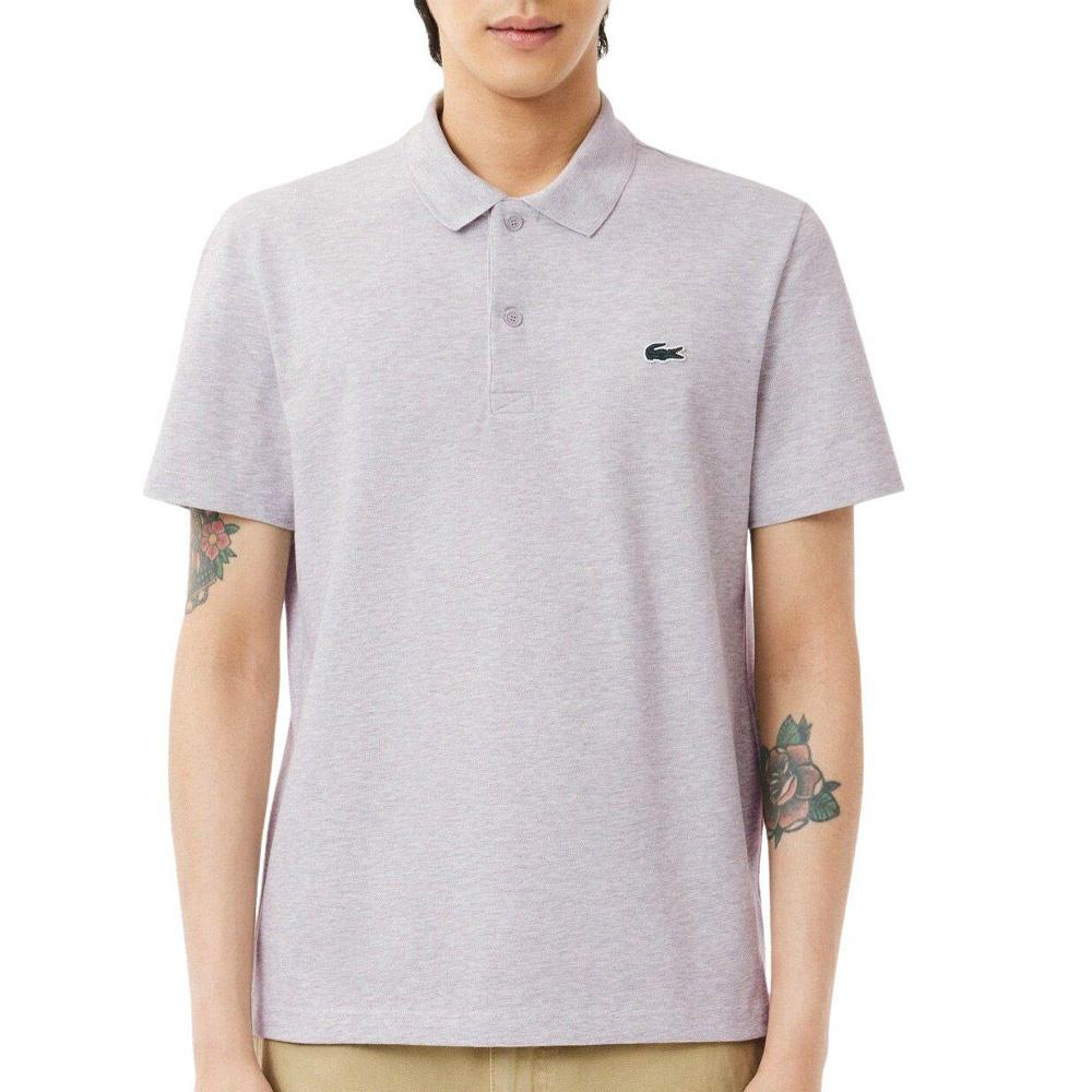 Polo Gris Chiné Homme Lacoste Mela pas cher