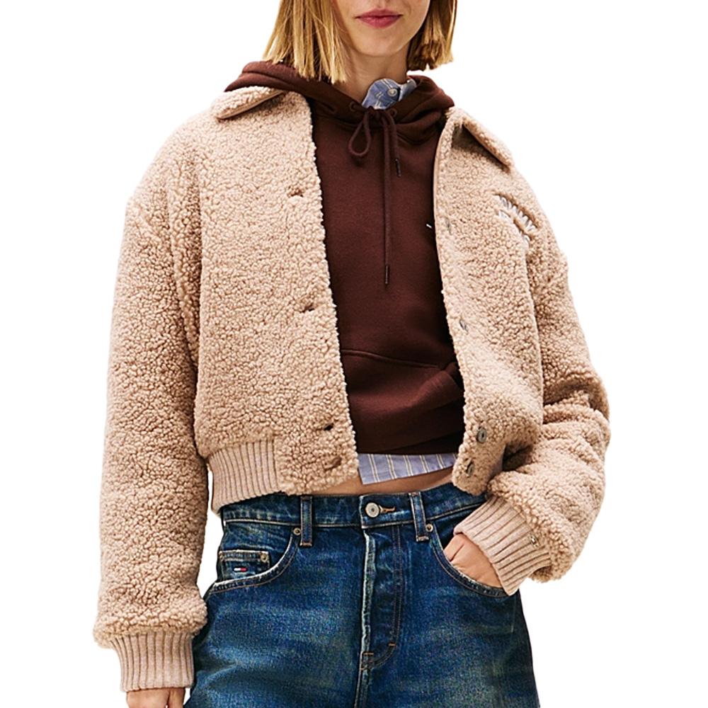 Veste Beige Femme Tommy Hilfiger Varsity pas cher