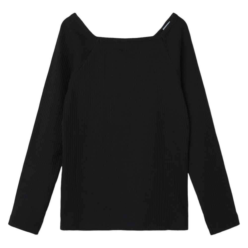 T-shirt Manches Longues Noir Fille Name it Fotilia vue 2