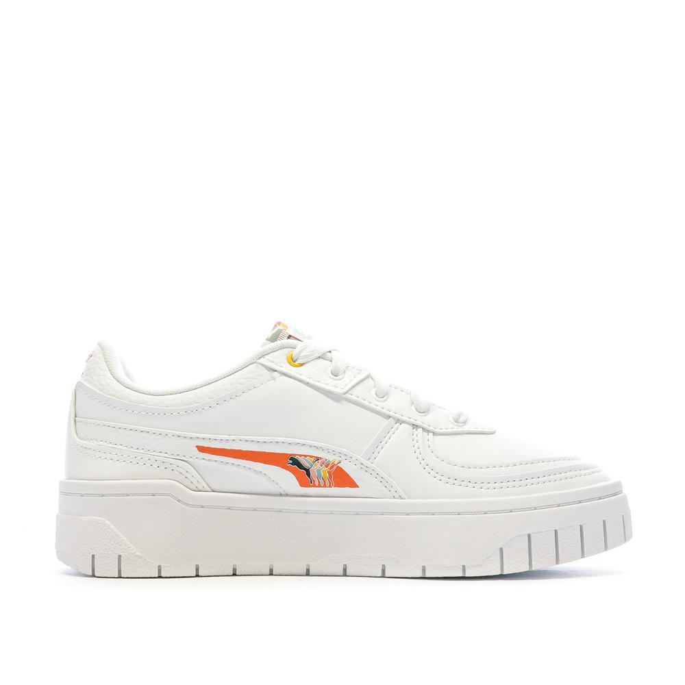 Baskets Blanches Femme Puma Cali Dream Brand Love vue 2
