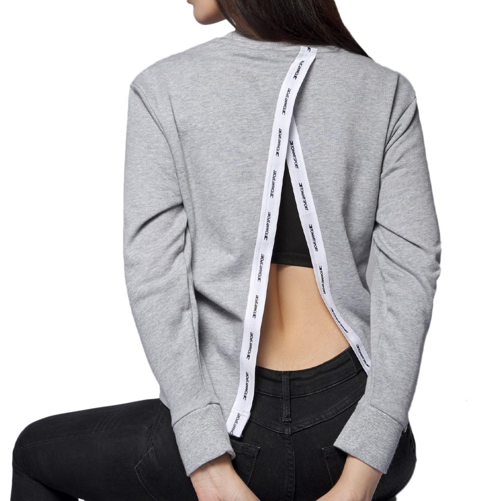 Sweat Gris Femme Tommy Sport Open Back vue 2