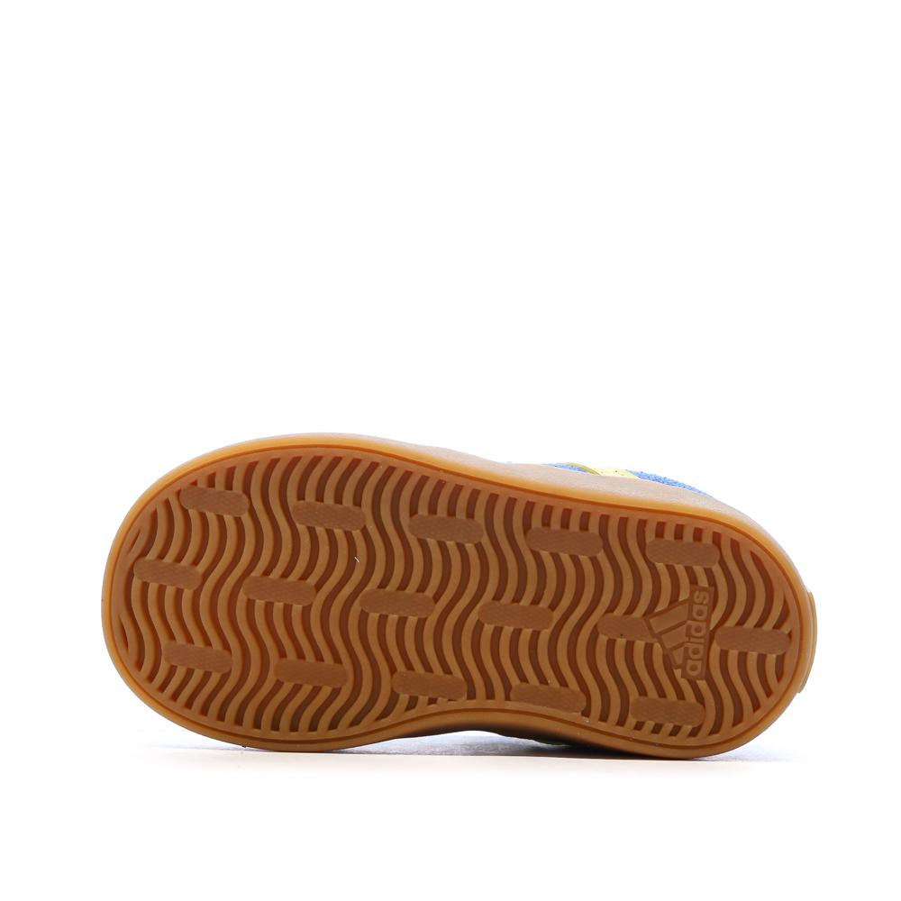 Baskets Bleu/Jaune Fille Adidas Grand Court 3.0 vue 5