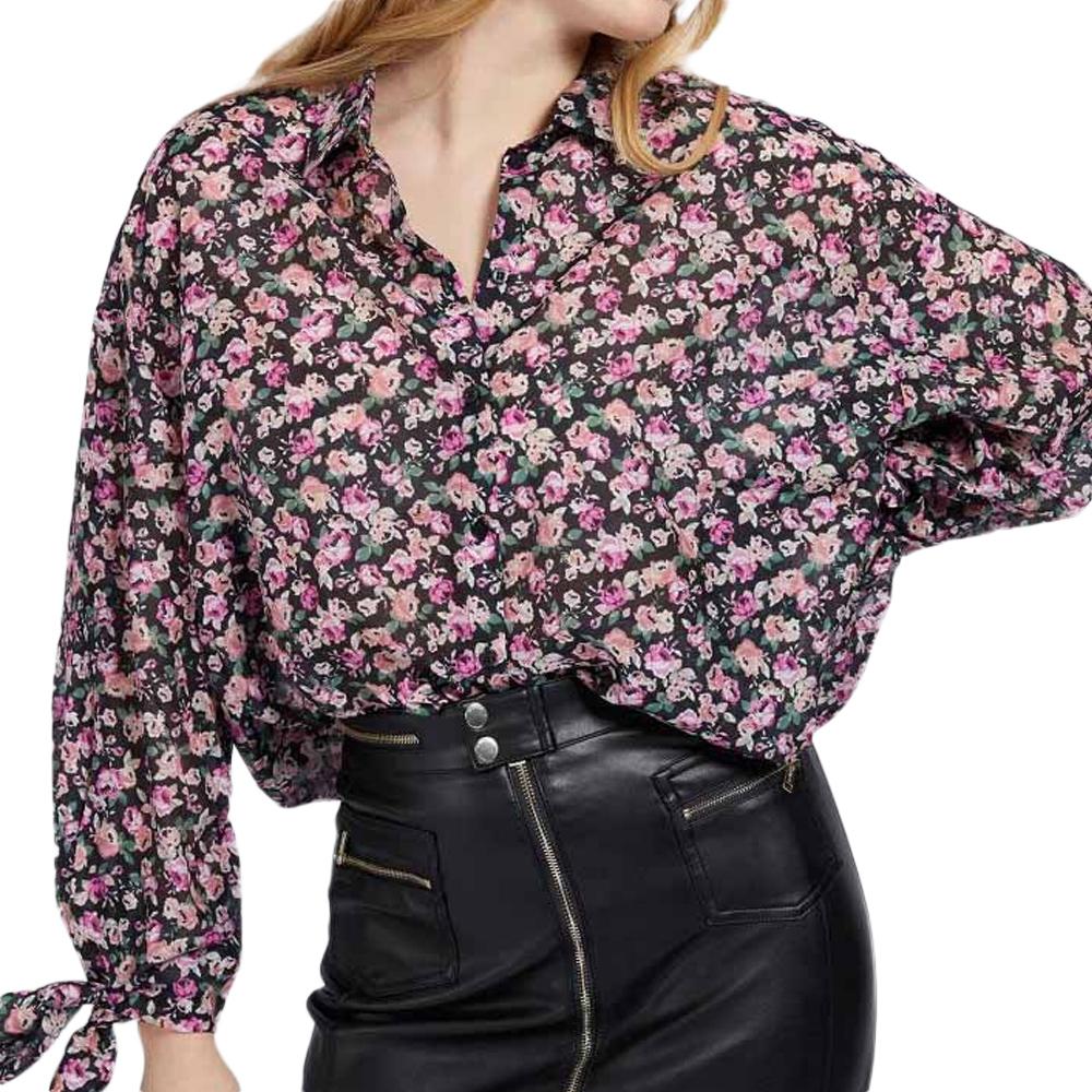 Guess Women’s Black/Pink Shirt W1GH0JWCVF0 affordable