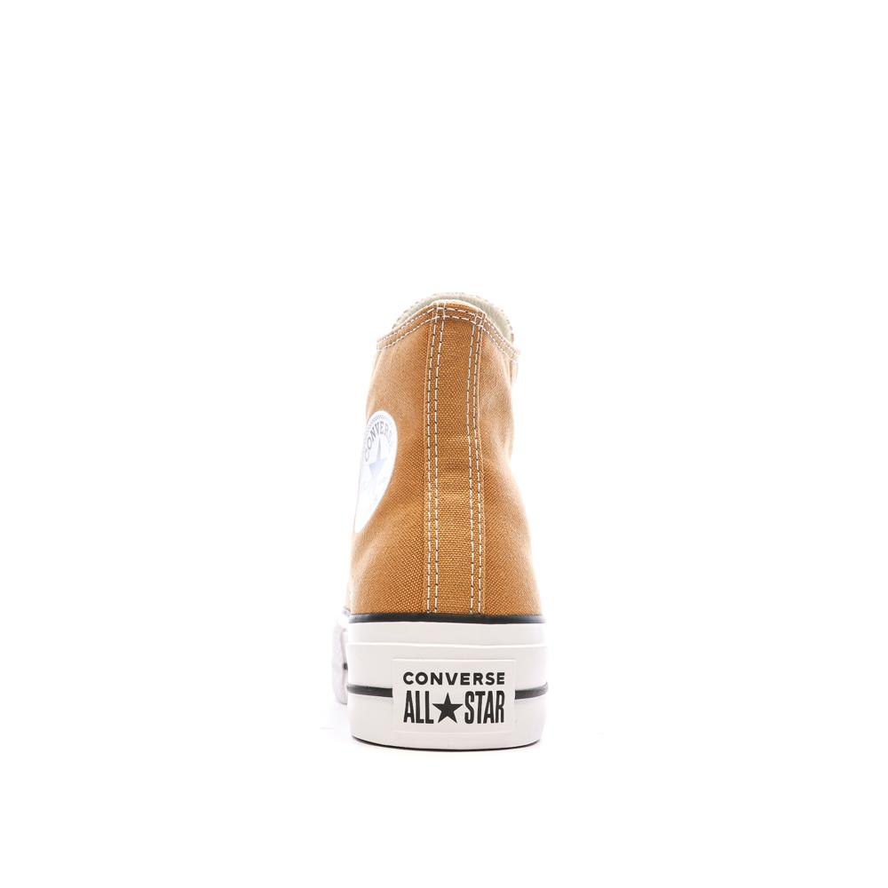 Baskets Jaune Converse Femme Chuck Taylor All Star Lift vue 3
