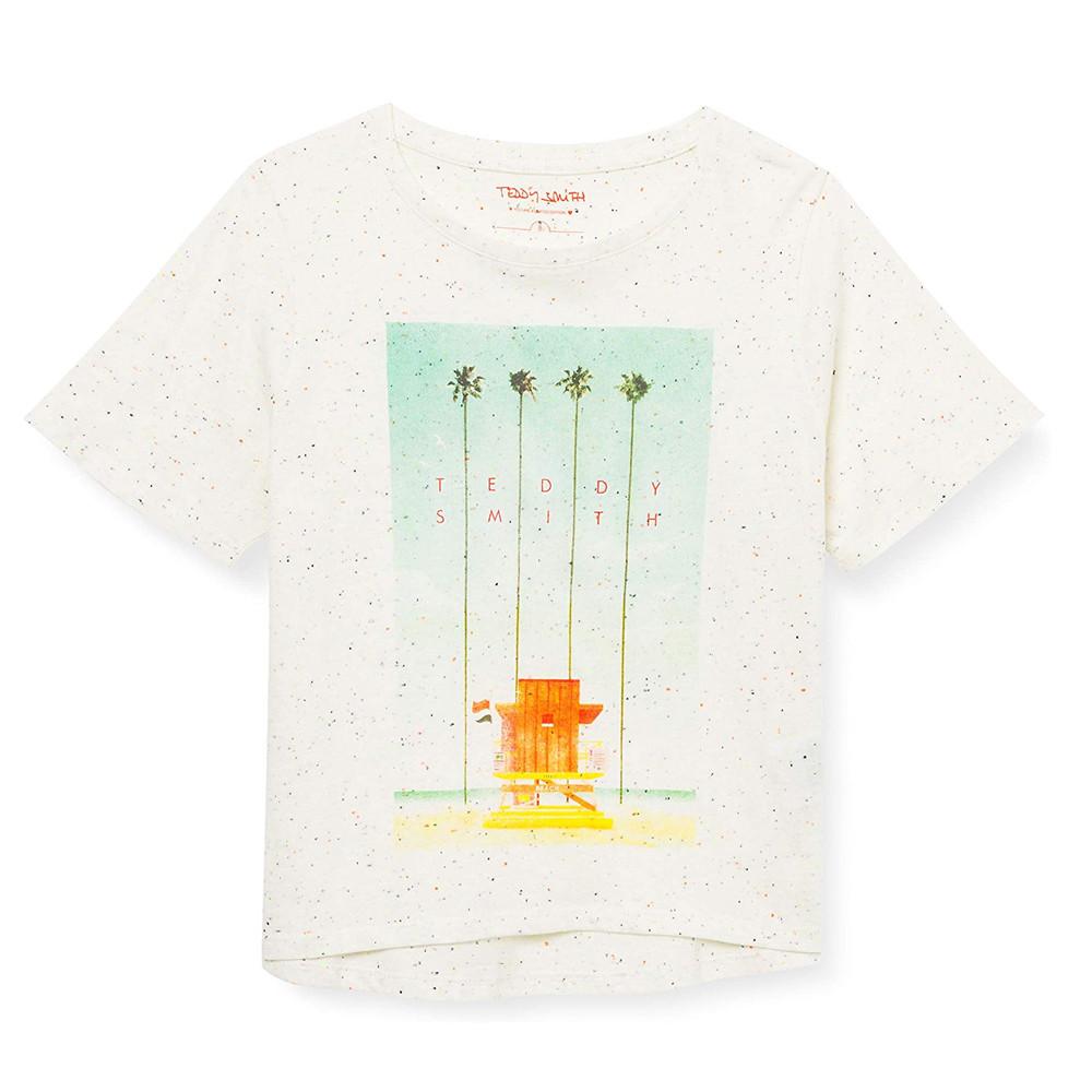 T-shirt Beige Femme Teddy Smith Nepsy pas cher
