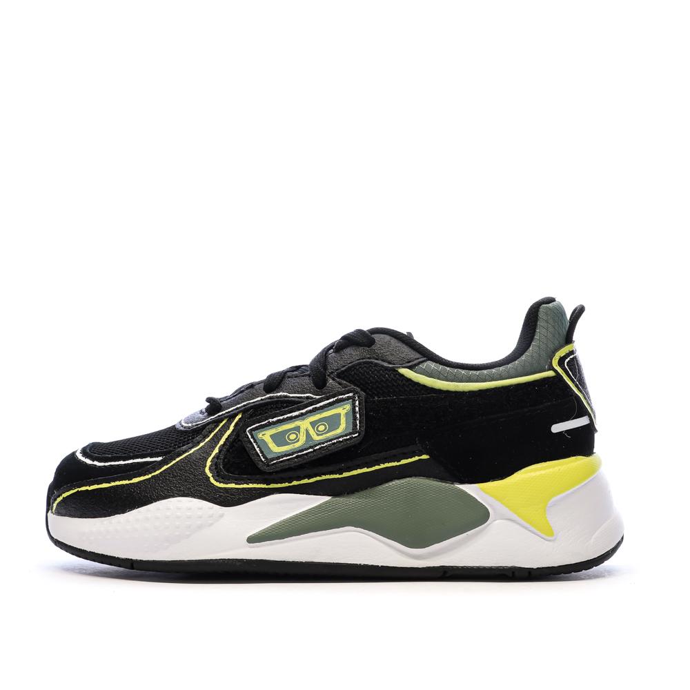 Baskets Noires/Jaunes Garçon Puma Spongebob 393891 pas cher