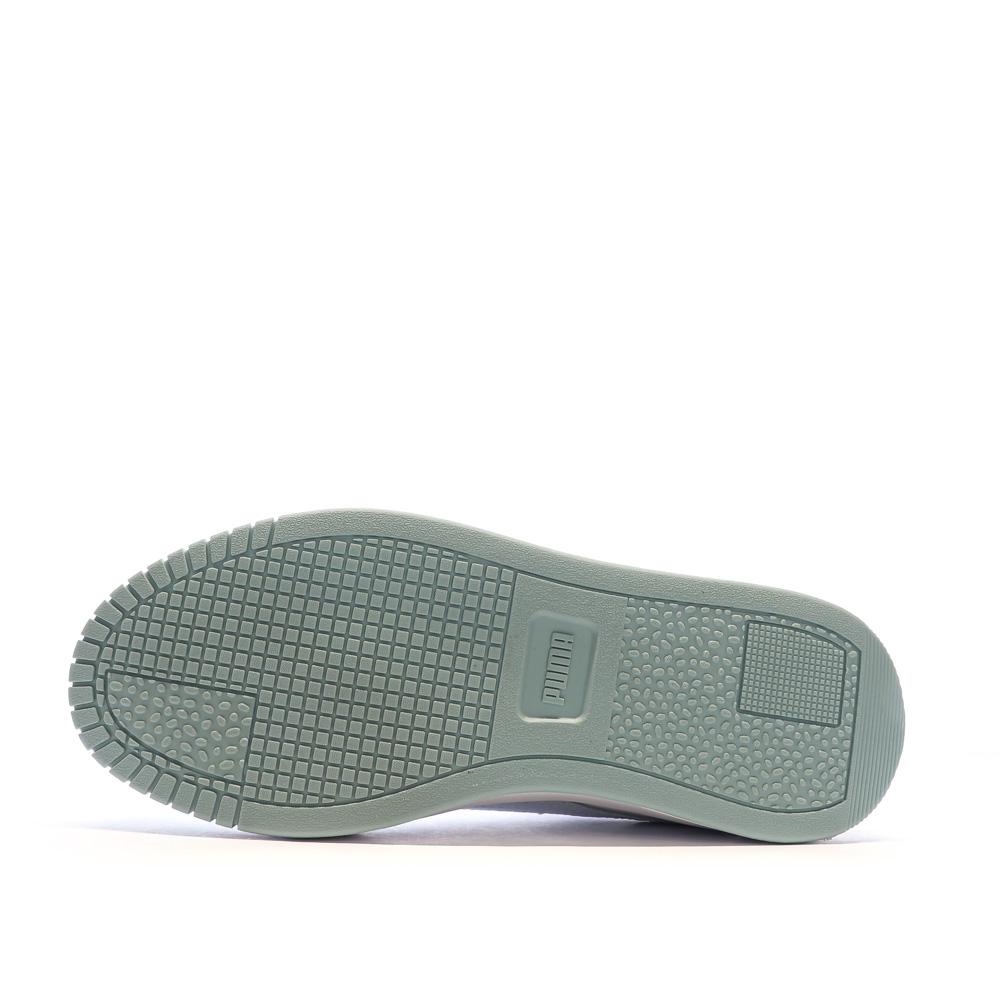 Baskets Blanc/Gris/Vert Femme Puma Carina vue 5