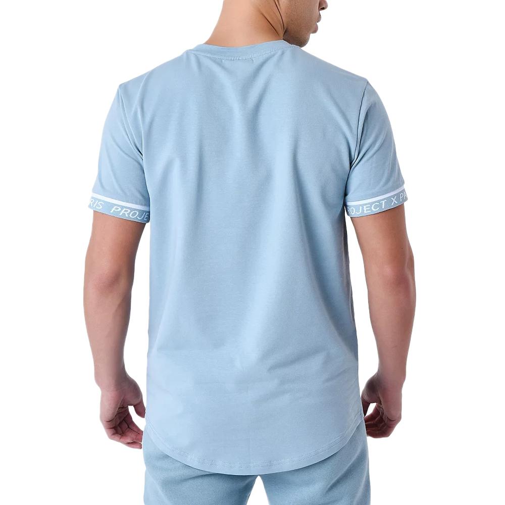T-shirt Bleu Homme Project X Paris 2310022 vue 2