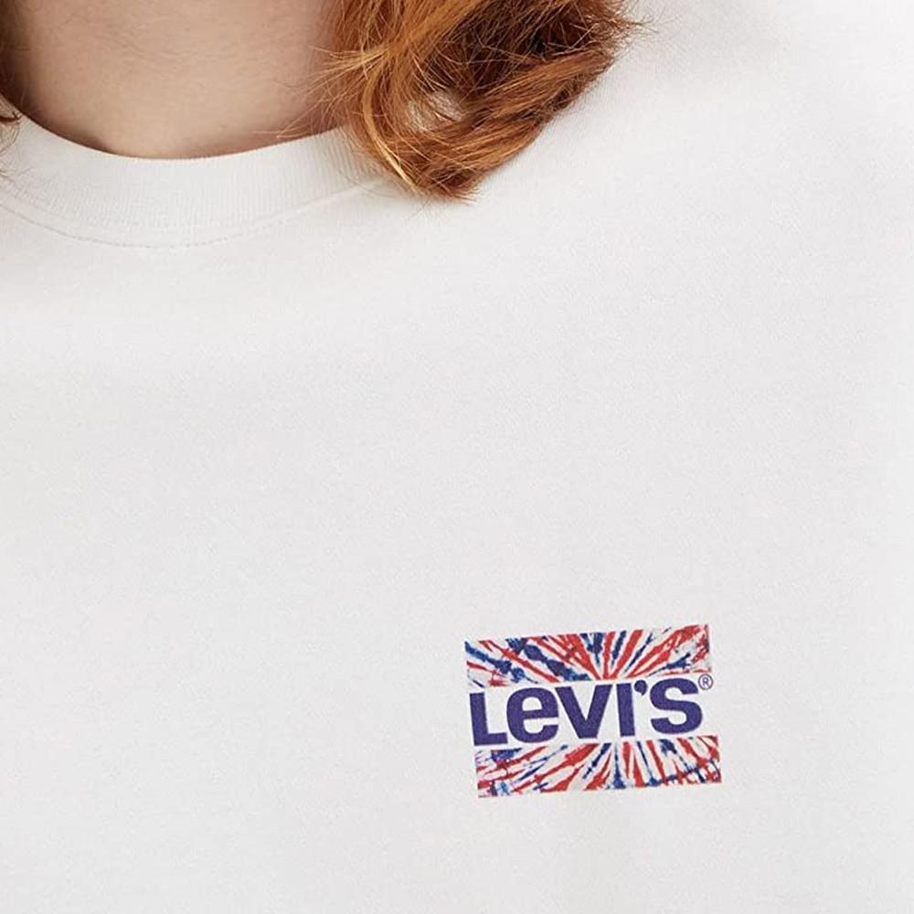 Sweat Blanc Homme Levis Relaxed vue 3
